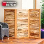 Paravent aus Haselnuss Sichtschutz ca. Größe (HxB) 180 x 180 cm 3-teilig – Bild 3