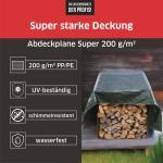 Abdeckplane Super 200g/m² Gewebeplane ca. Größe 3x6 m Farbegrün – Bild 3