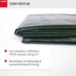 Abdeckplane Profi 140g/m² Gewebeplane ca. Größe 6x8 m Farbegrün – Bild 3