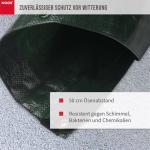 Abdeckplane Profi 140g/m² Gewebeplane ca. Größe 6x8 m Farbegrün – Bild 4
