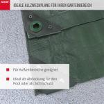 Abdeckplane Profi 140g/m² Gewebeplane ca. Größe 6x8 m Farbegrün – Bild 5