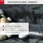 Unkrautblocker Profirolle Schwarz 100% PP ca. Größe 1,5x100 m Qualität105 gr/m² – Bild 3